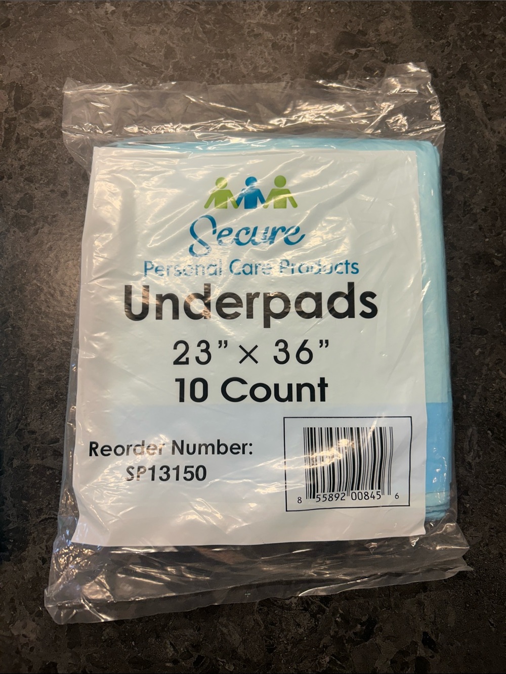 Secure Underpads 23" x 36" - Light Blue (10 Count) + 5 extra = 15 total!
